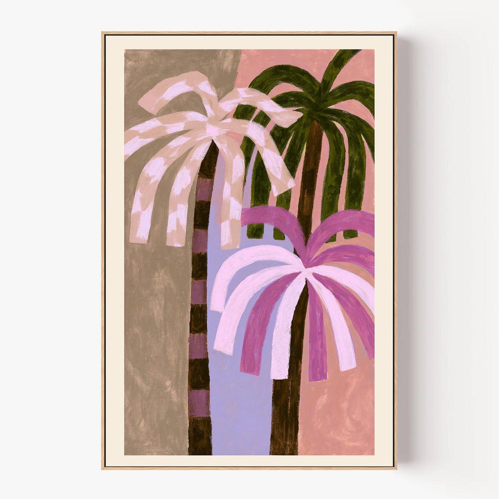 Palm Party-by-Lady Hana-wall-art-print-canvas-poster-framed-Gioia