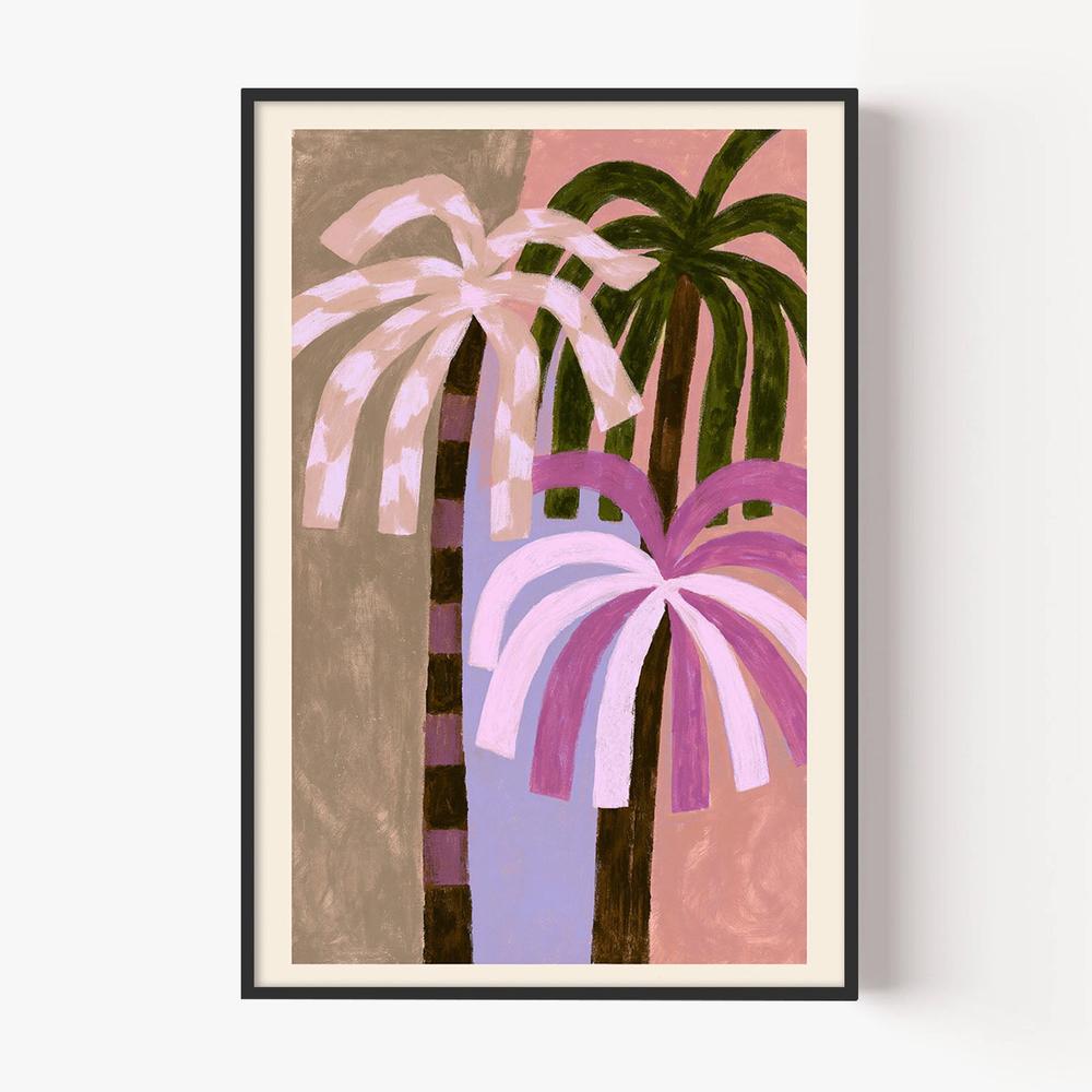 Palm Party-by-Lady Hana-wall-art-print-canvas-poster-framed-Gioia