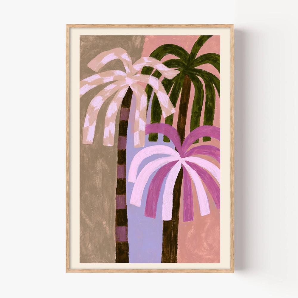 Palm Party-by-Lady Hana-wall-art-print-canvas-poster-framed-Gioia