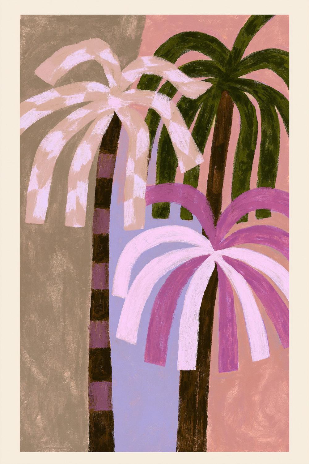 Palm Party-by-Lady Hana-wall-art-print-canvas-poster-framed-Gioia