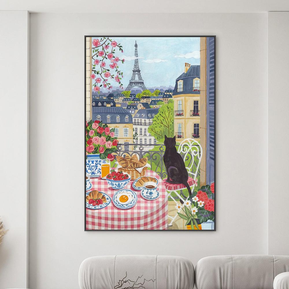 Paris Balcony Breakfast-by-Caroline Bonne Muller-wall-art-print-canvas-poster-framed-Gioia