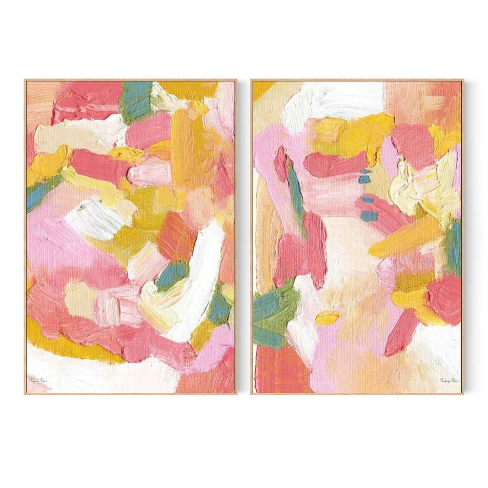 Pastel Drift, Style A & B, Set Of 2-by-Mackenzie Nelson-wall-art-print-canvas-poster-framed-Gioia