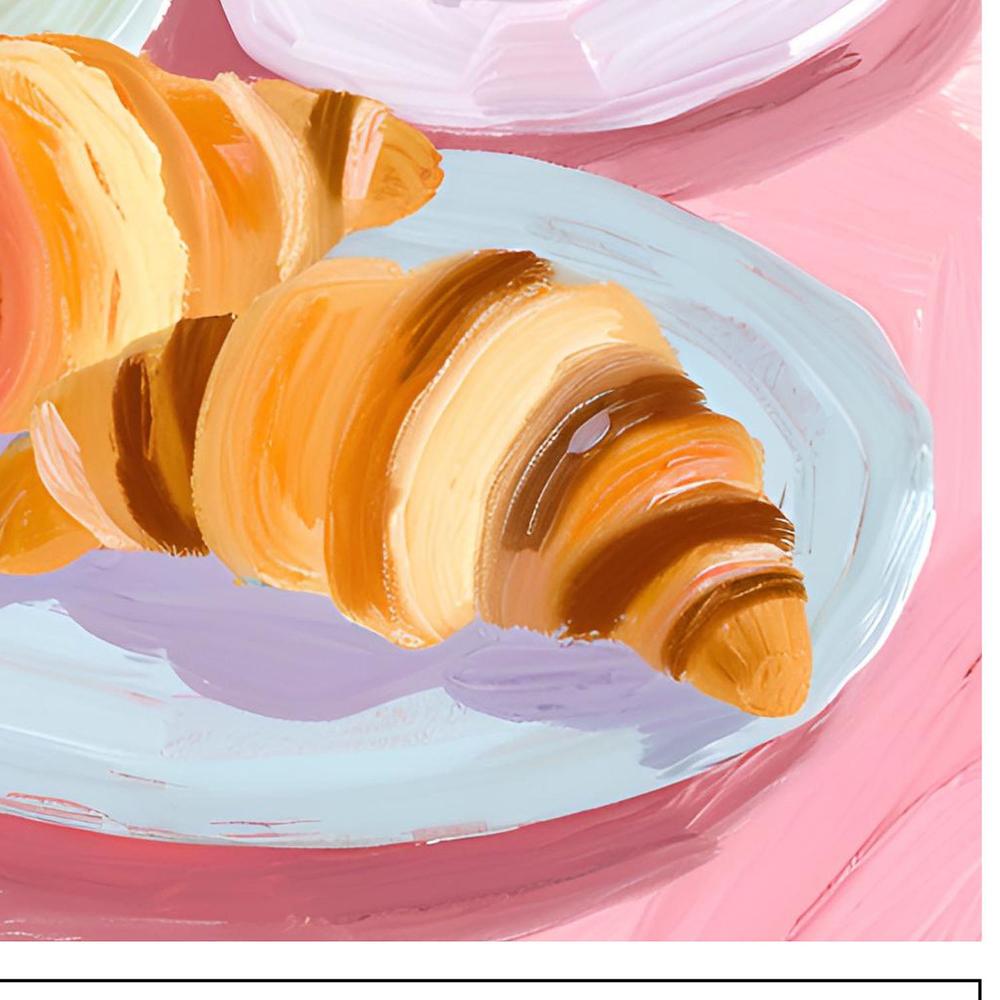 Pastel French Breakfast-by-Ohkimiko-wall-art-print-canvas-poster-framed-Gioia