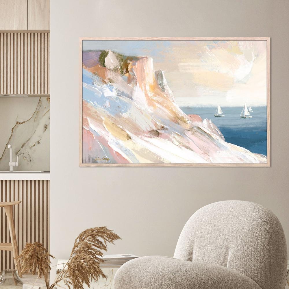 wall-art-print-canvas-poster-framed-Peaceful Coastal Sailboats-7