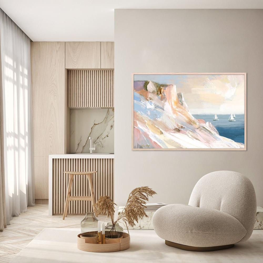 wall-art-print-canvas-poster-framed-Peaceful Coastal Sailboats-8