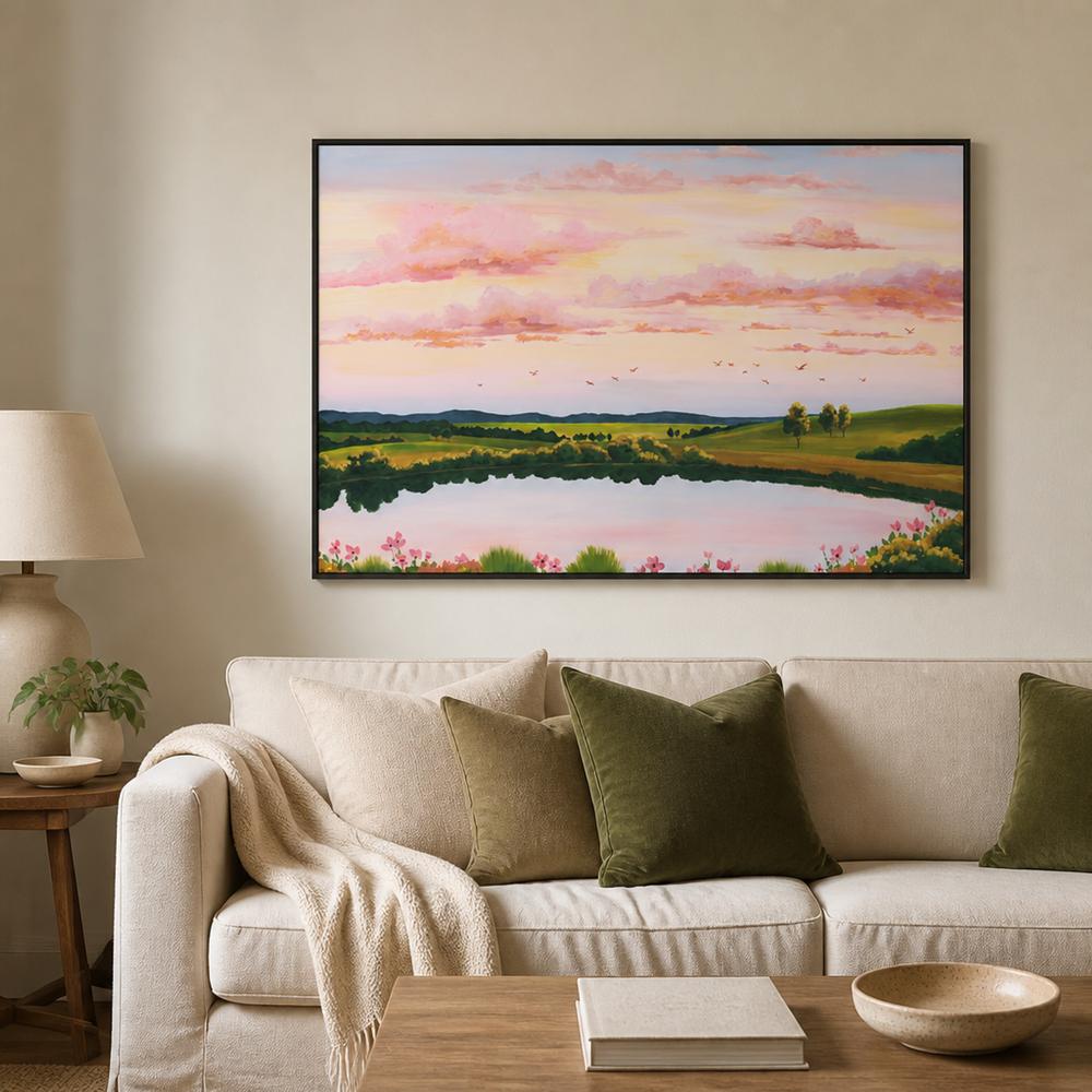 Peachy Skies-by-Meg Frances-wall-art-print-canvas-poster-framed-Gioia