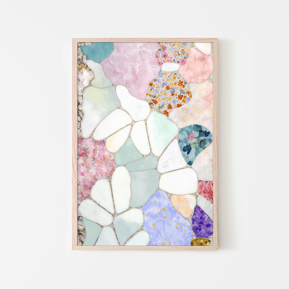 Petal Kaleidoscope-by-Treechild-wall-art-print-canvas-poster-framed-Gioia