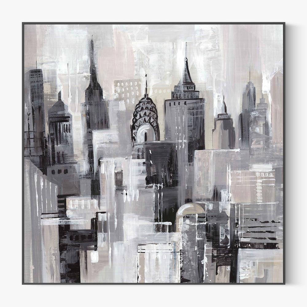 Pink Manhattan Impressions, Style A-by-Lera-wall-art-print-canvas-poster-framed-Gioia