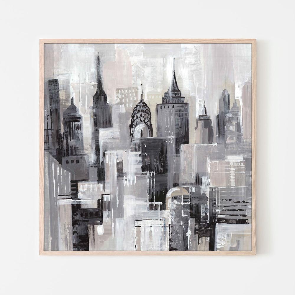Pink Manhattan Impressions, Style A-by-Lera-wall-art-print-canvas-poster-framed-Gioia