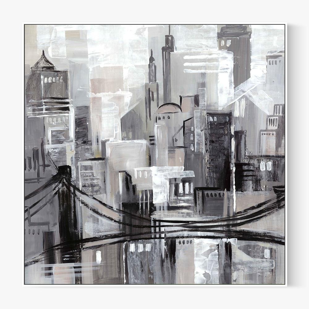 Pink Manhattan Impressions, Style B-by-Lera-wall-art-print-canvas-poster-framed-Gioia