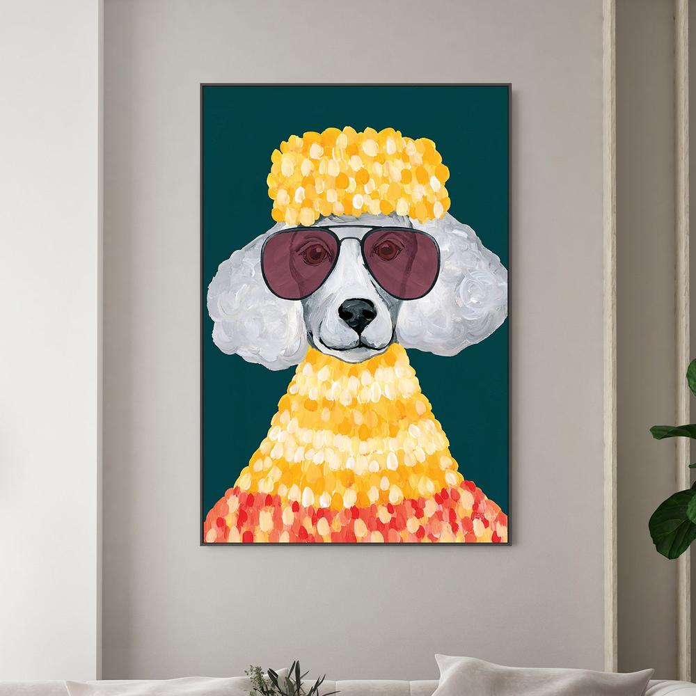 Poodle Power-by-Yvette St. Amant-wall-art-print-canvas-poster-framed-Gioia