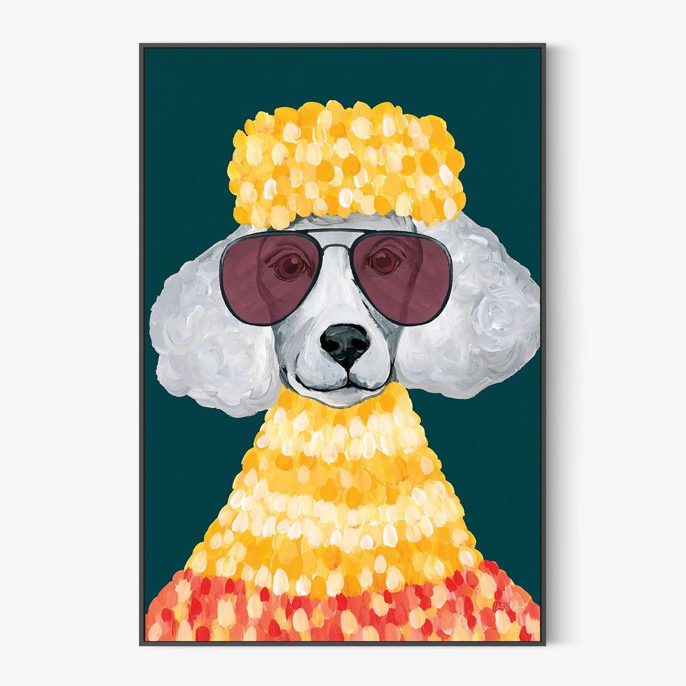 Poodle Power-by-Yvette St. Amant-wall-art-print-canvas-poster-framed-Gioia
