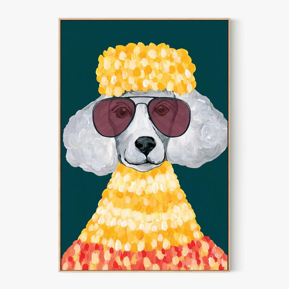 Poodle Power-by-Yvette St. Amant-wall-art-print-canvas-poster-framed-Gioia