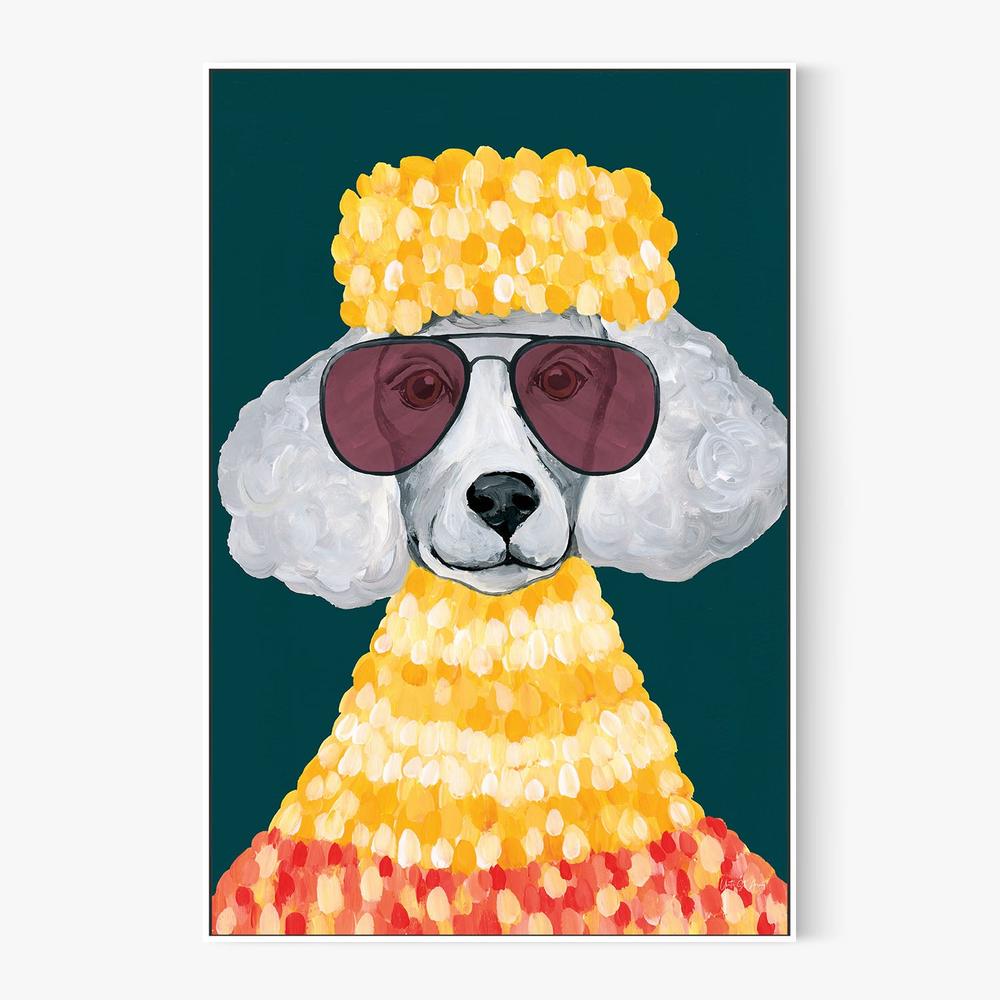 Poodle Power-by-Yvette St. Amant-wall-art-print-canvas-poster-framed-Gioia