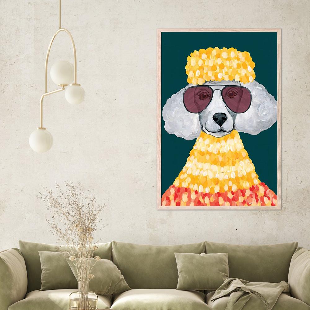 Poodle Power-by-Yvette St. Amant-wall-art-print-canvas-poster-framed-Gioia