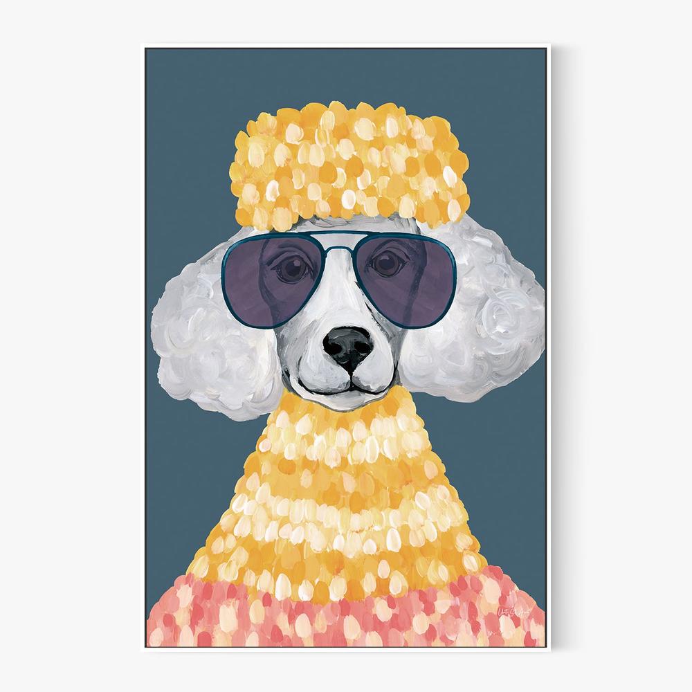 Poodle Power v2-by-Yvette St. Amant-wall-art-print-canvas-poster-framed-Gioia