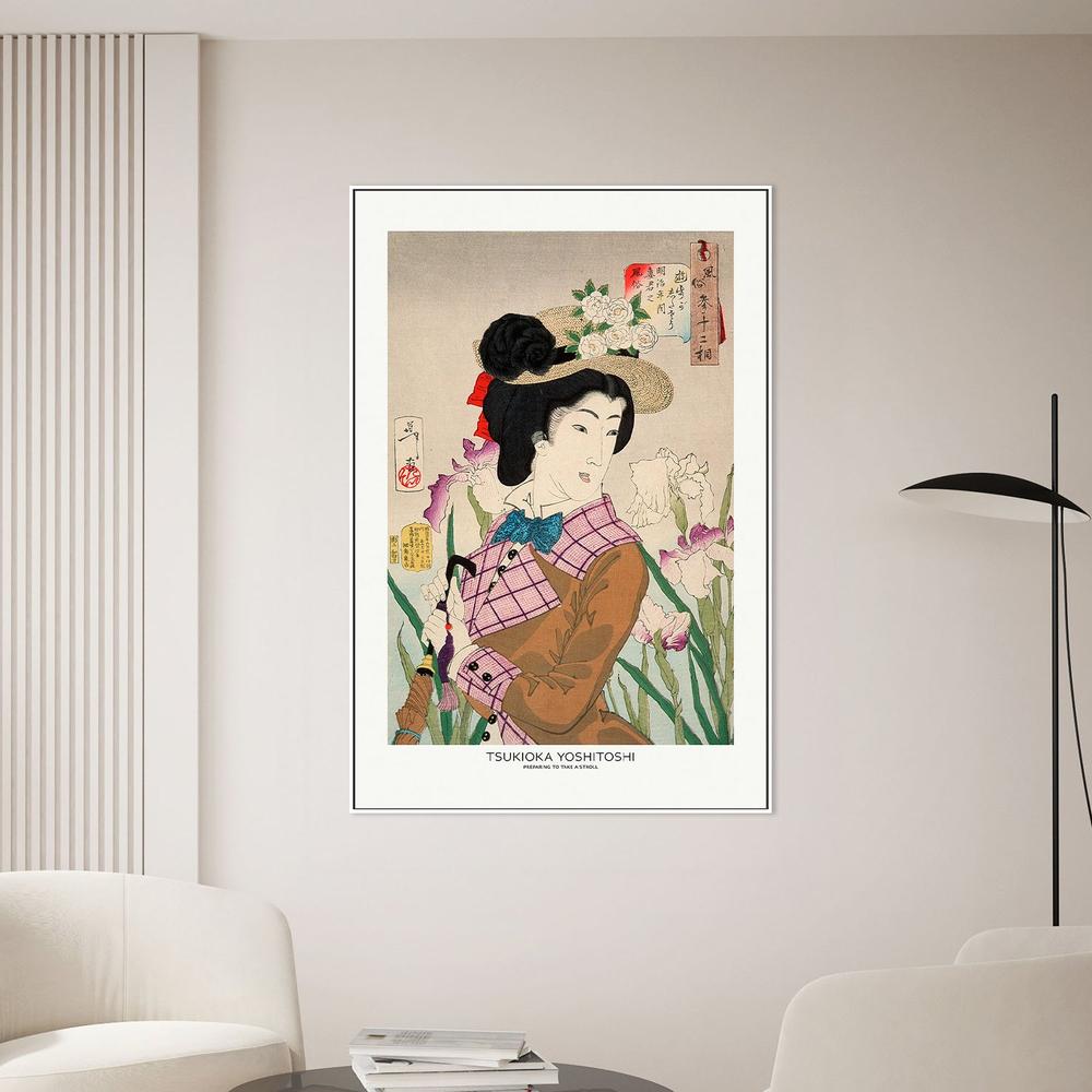 Preparing To Take a Stroll-by-Tsukioka Yoshitoshi-wall-art-print-canvas-poster-framed-Gioia