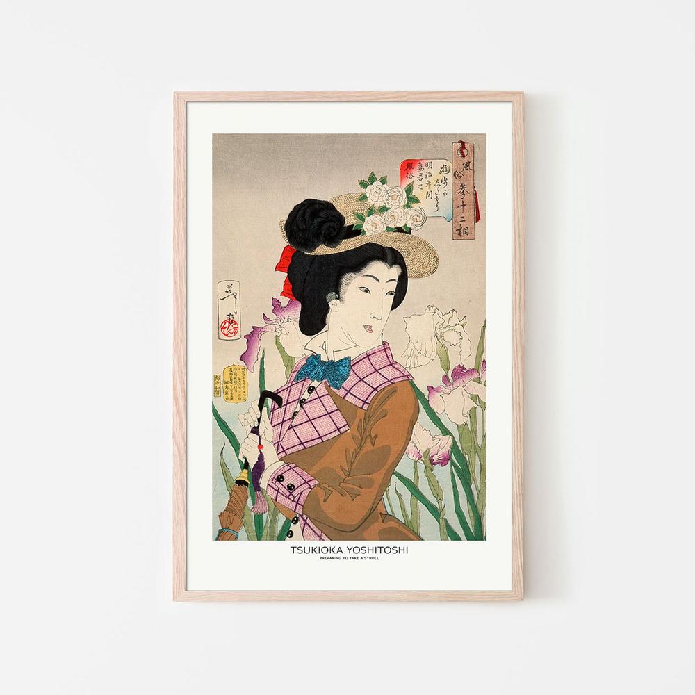 Preparing To Take a Stroll-by-Tsukioka Yoshitoshi-wall-art-print-canvas-poster-framed-Gioia