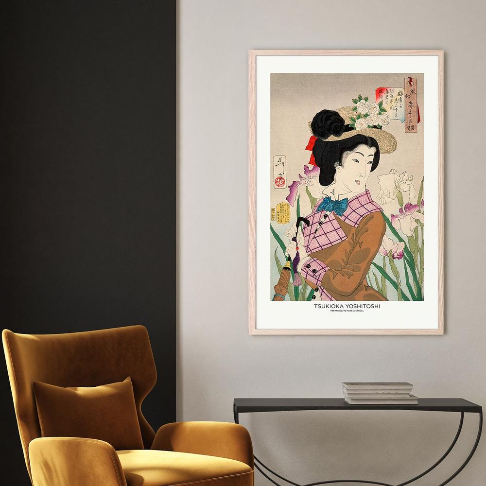 Preparing To Take a Stroll-by-Tsukioka Yoshitoshi-wall-art-print-canvas-poster-framed-Gioia
