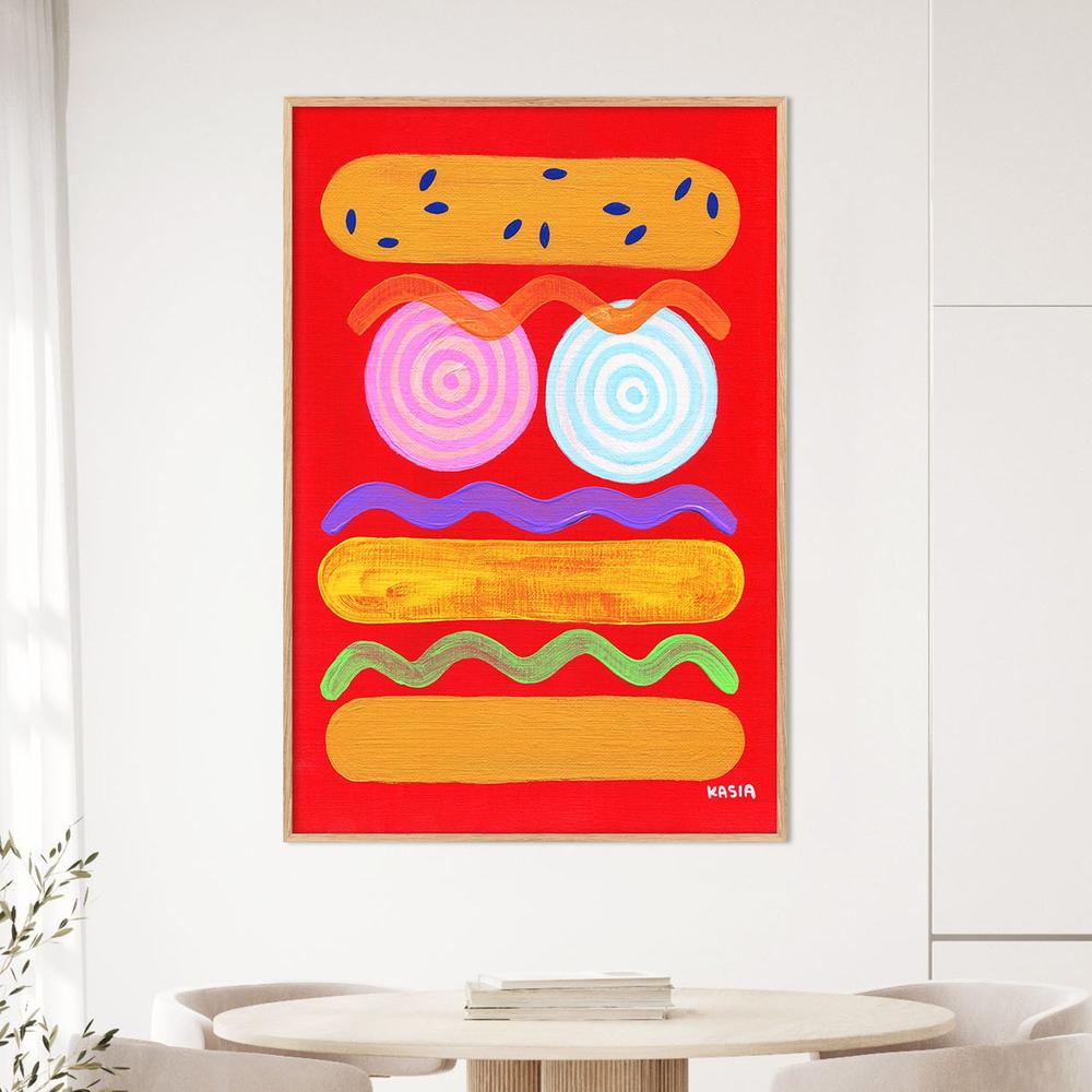 Red Hot-by-Kasia Amanda-wall-art-print-canvas-poster-framed-Gioia
