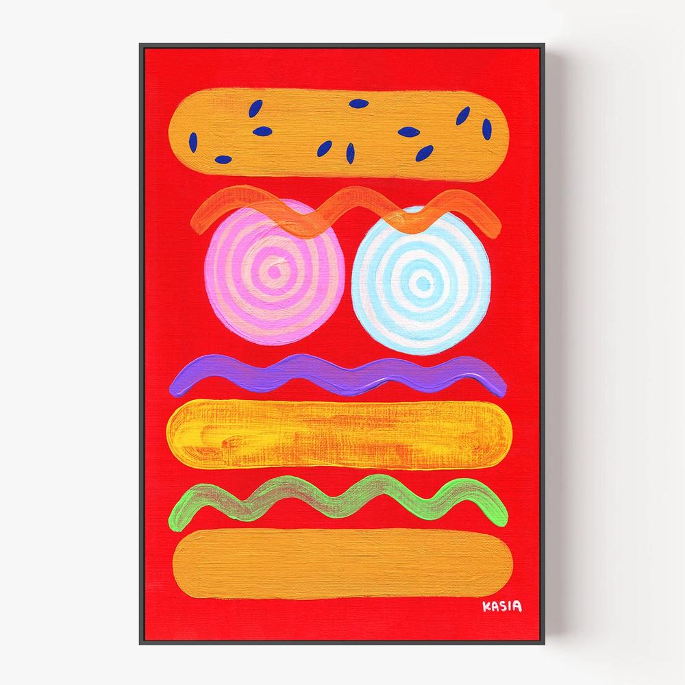 Red Hot-by-Kasia Amanda-wall-art-print-canvas-poster-framed-Gioia