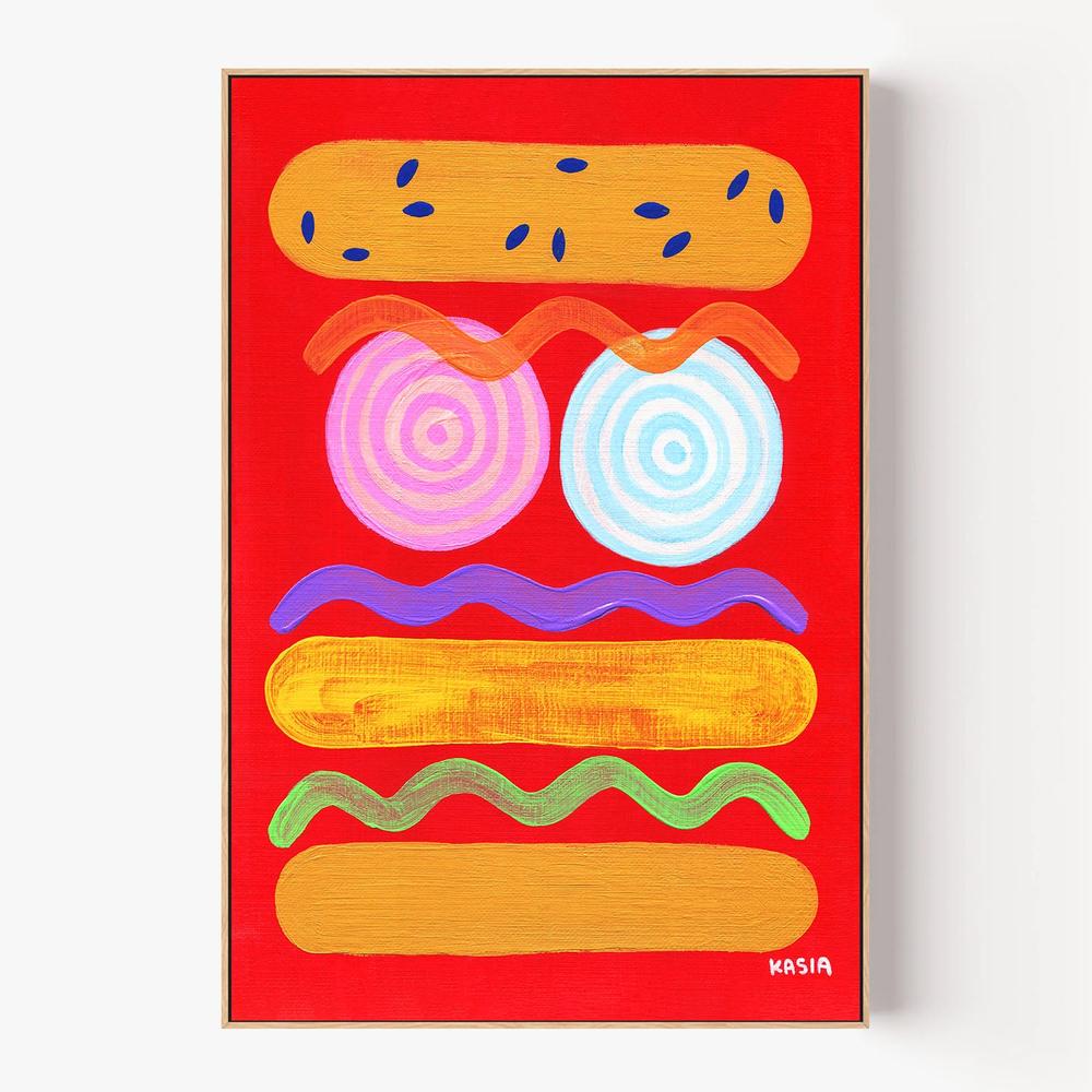 Red Hot-by-Kasia Amanda-wall-art-print-canvas-poster-framed-Gioia