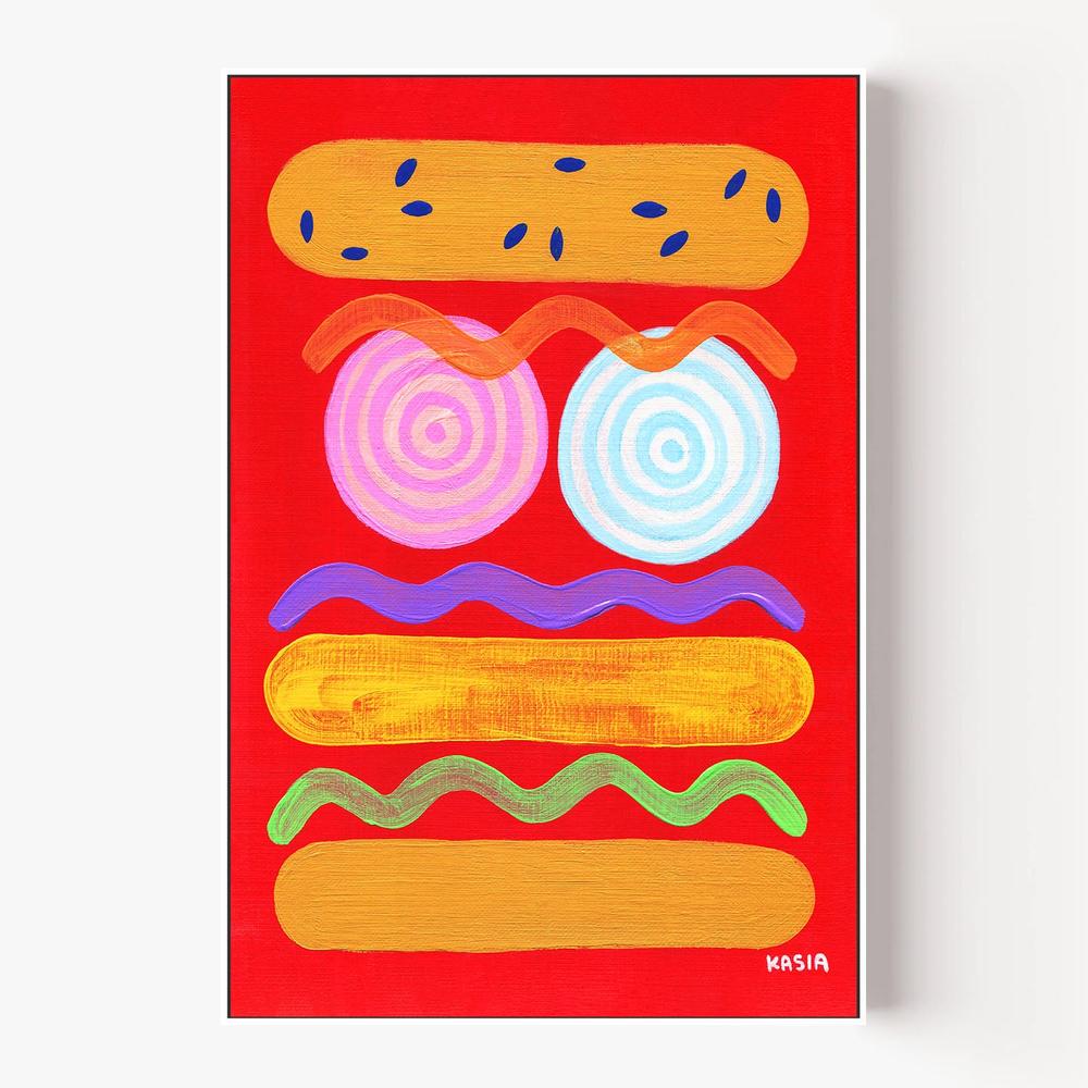Red Hot-by-Kasia Amanda-wall-art-print-canvas-poster-framed-Gioia