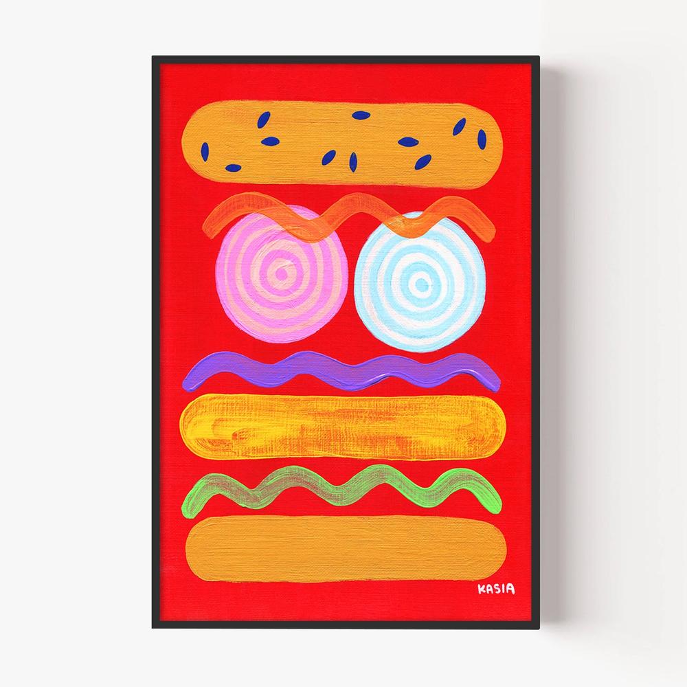 Red Hot-by-Kasia Amanda-wall-art-print-canvas-poster-framed-Gioia