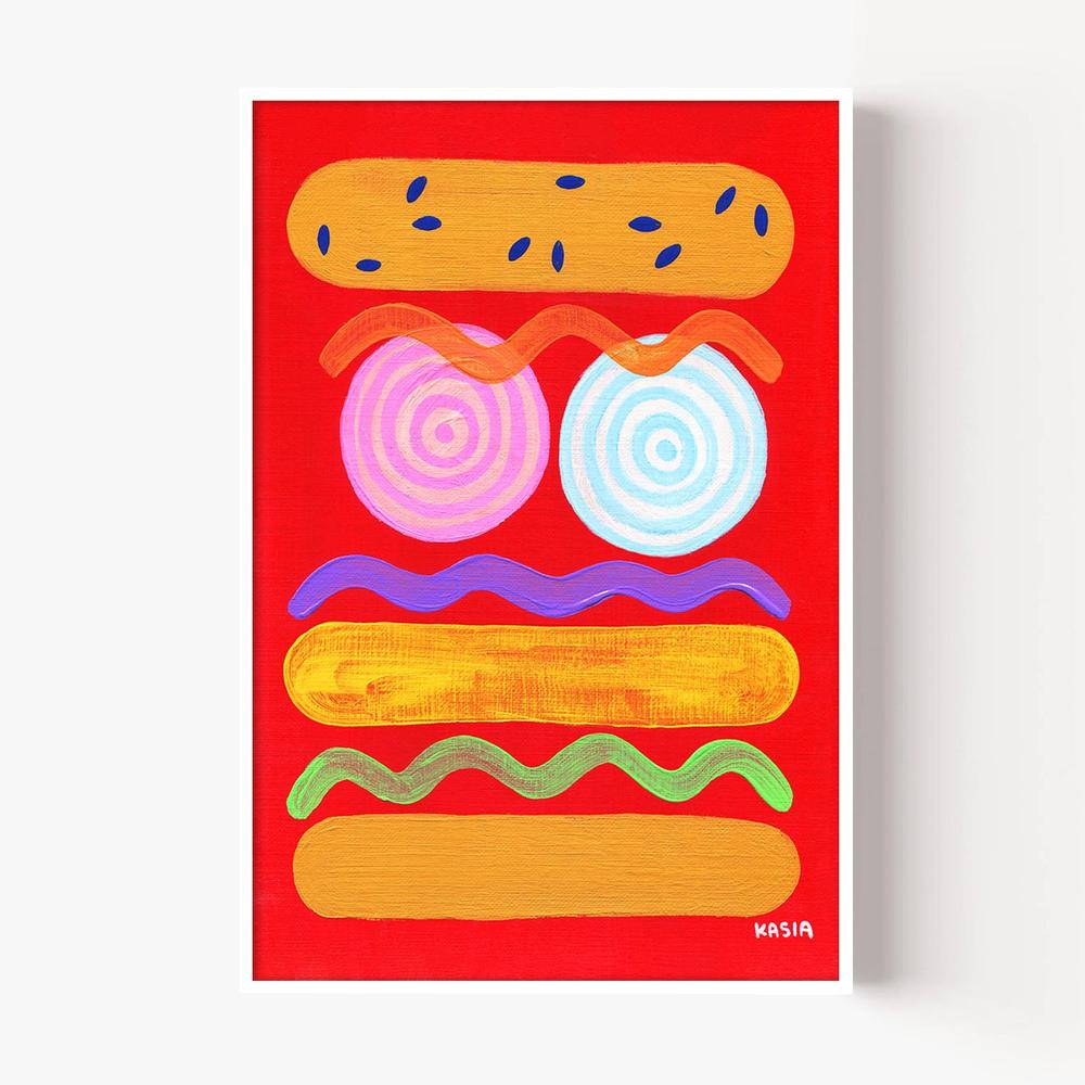 Red Hot-by-Kasia Amanda-wall-art-print-canvas-poster-framed-Gioia