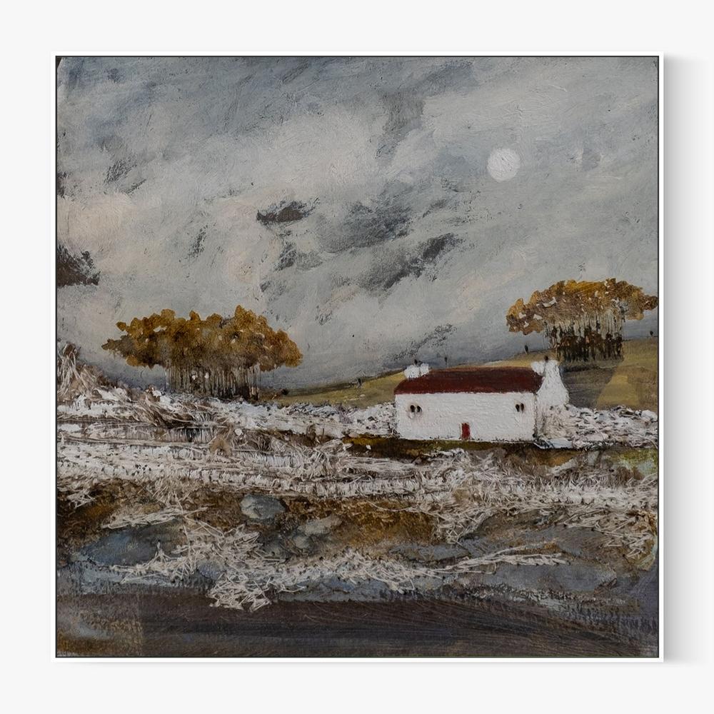 Reflections on a waters edge-by-Louise O'Hara-wall-art-print-canvas-poster-framed-Gioia