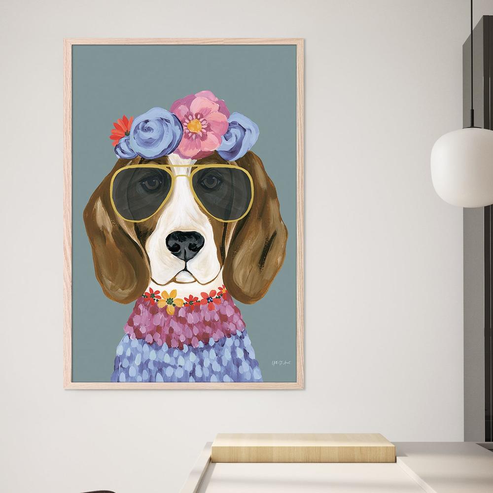 Regal Beagle v2-by-Yvette St. Amant-wall-art-print-canvas-poster-framed-Gioia