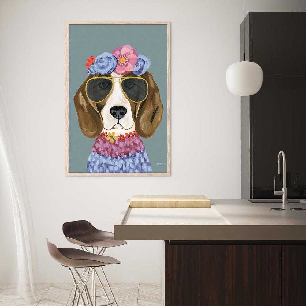 Regal Beagle v2-by-Yvette St. Amant-wall-art-print-canvas-poster-framed-Gioia