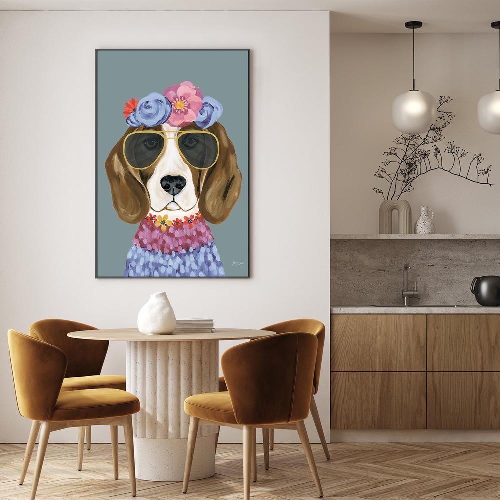Regal Beagle v2-by-Yvette St. Amant-wall-art-print-canvas-poster-framed-Gioia
