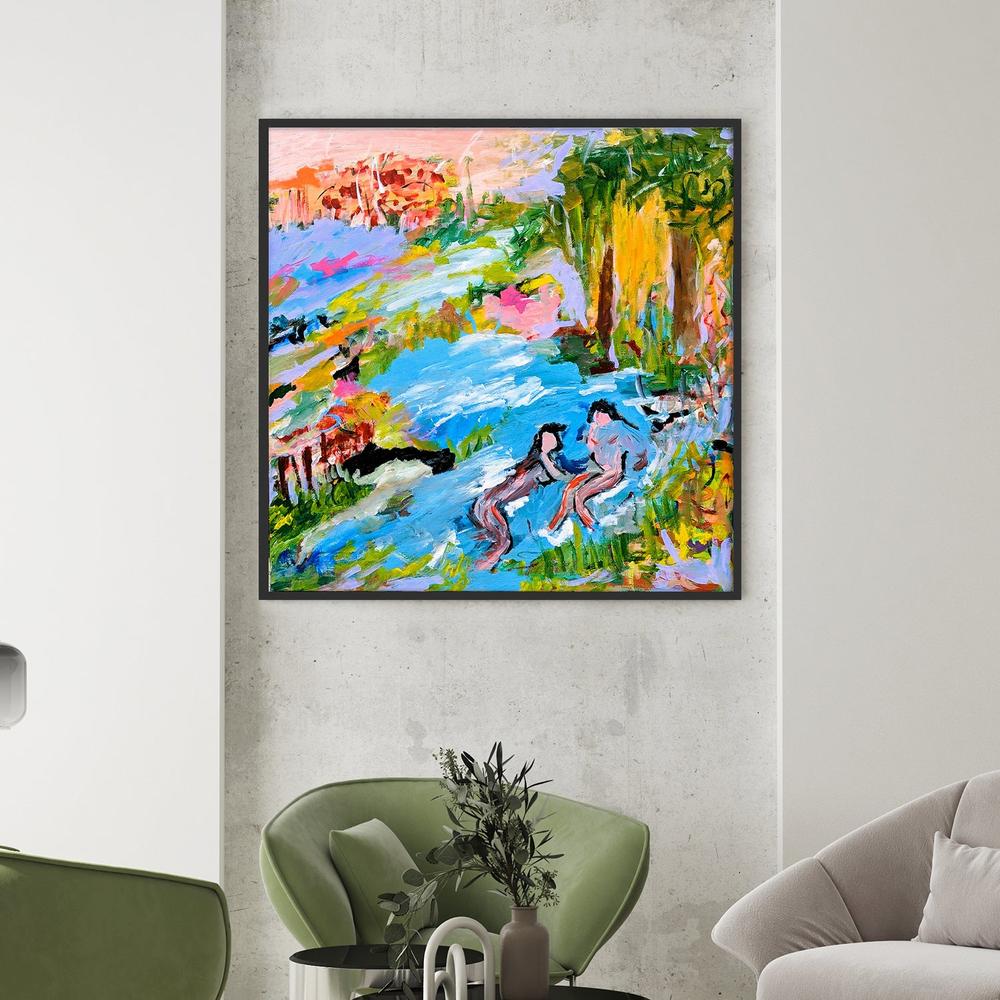 Riverside Rhapsody Fine Art Print-by-Alpana Rai-wall-art-print-canvas-poster-framed-Gioia
