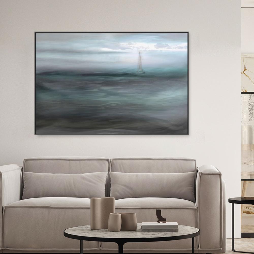 Sailboat In The Mist-by-Christina Sillen-wall-art-print-canvas-poster-framed-Gioia