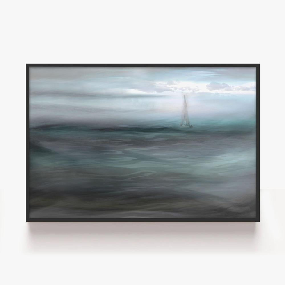 Sailboat In The Mist-by-Christina Sillen-wall-art-print-canvas-poster-framed-Gioia