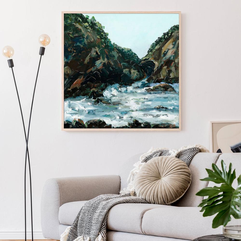 Sea Rocks Sea Cove-by-Meredith Howse-wall-art-print-canvas-poster-framed-Gioia