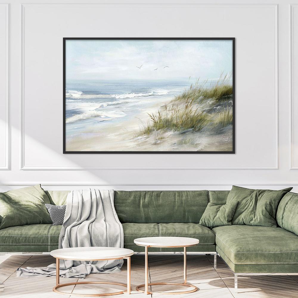 Seaside Escape, Style B-by-Nina Blue-wall-art-print-canvas-poster-framed-Gioia