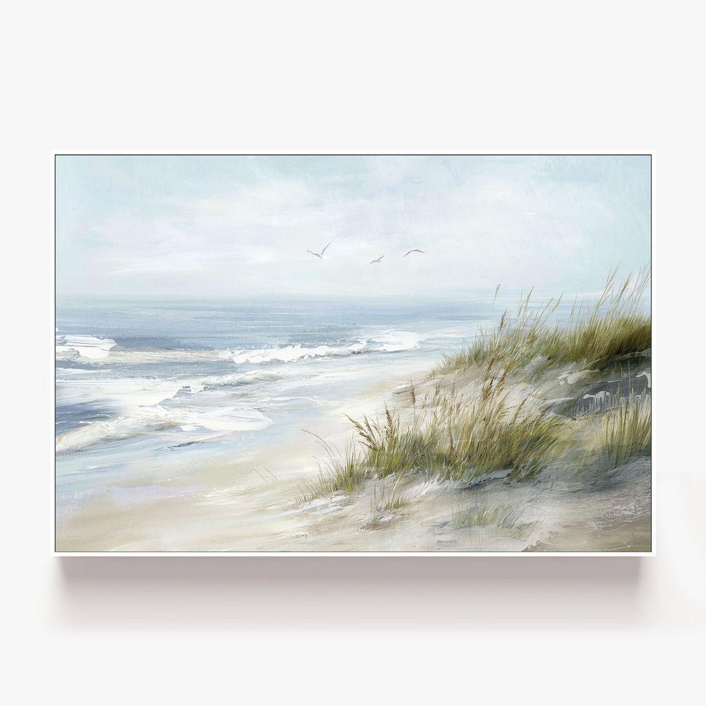 Seaside Escape, Style B-by-Nina Blue-wall-art-print-canvas-poster-framed-Gioia