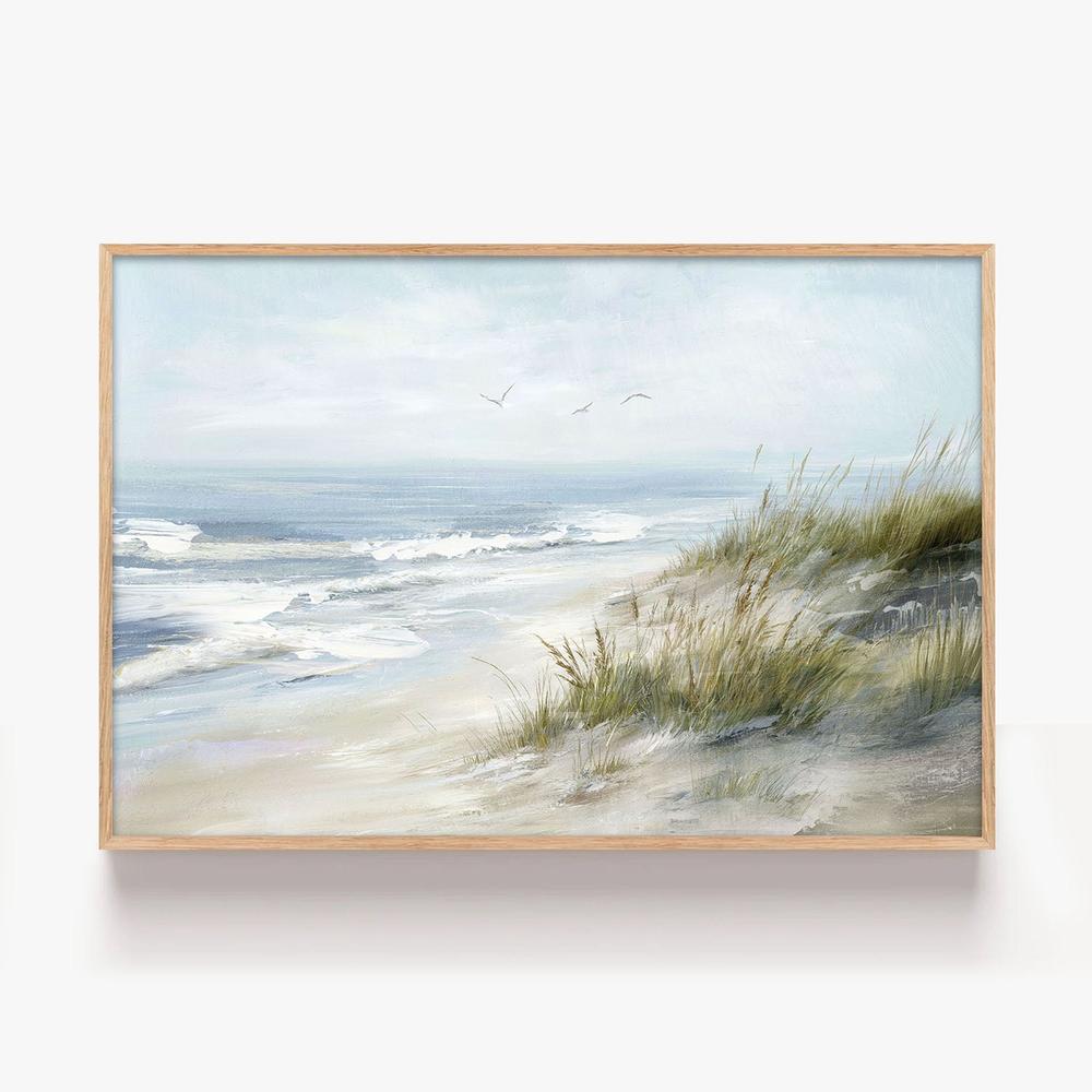 Seaside Escape, Style B-by-Nina Blue-wall-art-print-canvas-poster-framed-Gioia