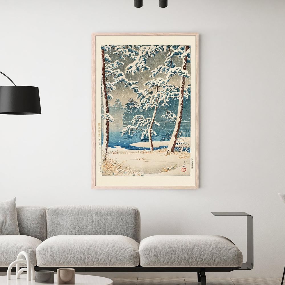 Senzokuike (senzoku Pond) (1928)-by-Kawase Hasui-wall-art-print-canvas-poster-framed-Gioia