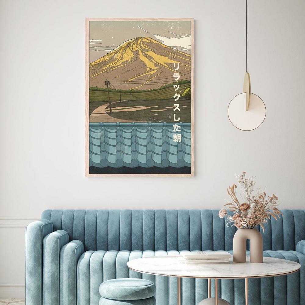 Serene Fuji Morning-by-Nicholas-wall-art-print-canvas-poster-framed-Gioia