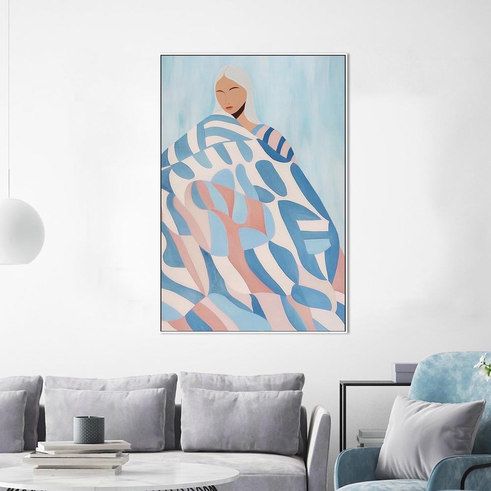 Serene Patterned Woman-by-Essa Van Reis-wall-art-print-canvas-poster-framed-Gioia
