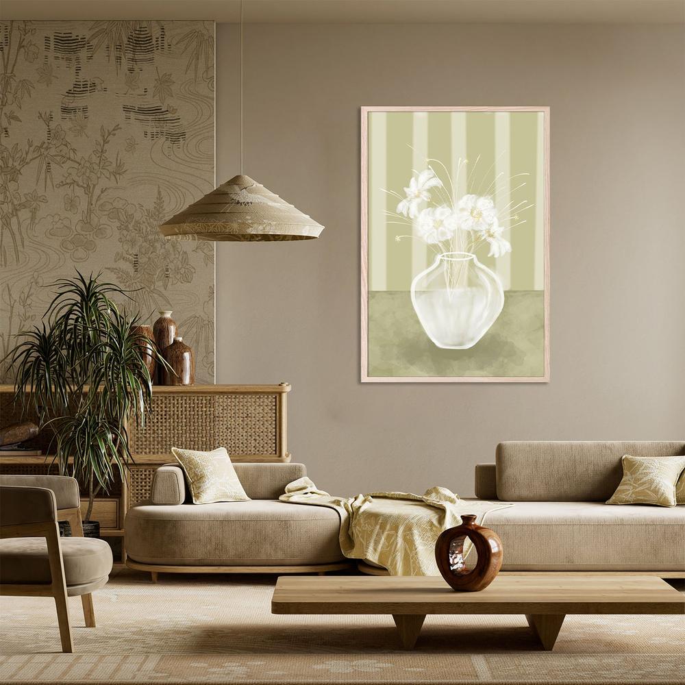 Serene White Flowers-by-Sannel Larson-wall-art-print-canvas-poster-framed-Gioia