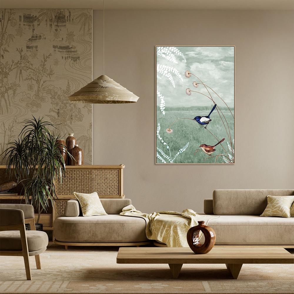 Birds in a Serene Meadow