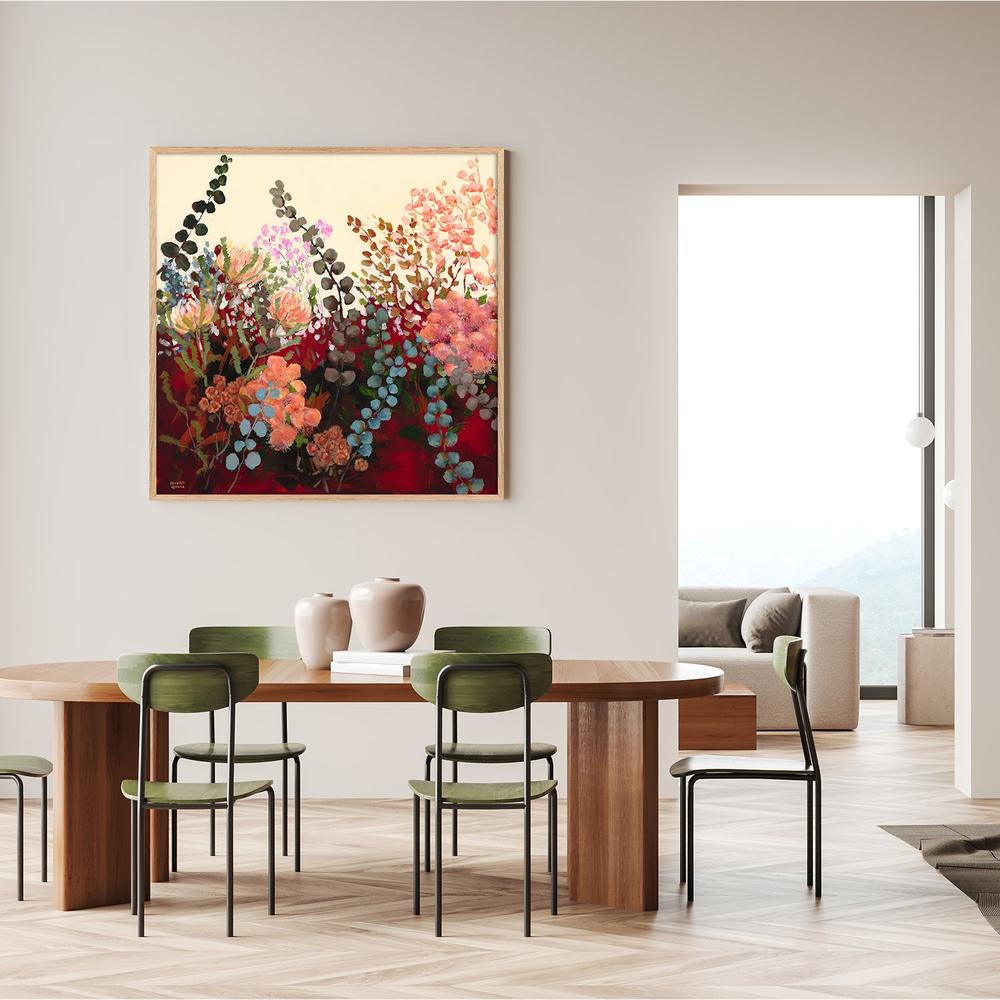 Silver Dollar Eucalyptus Vintage-by-Meredith Howse-wall-art-print-canvas-poster-framed-Gioia