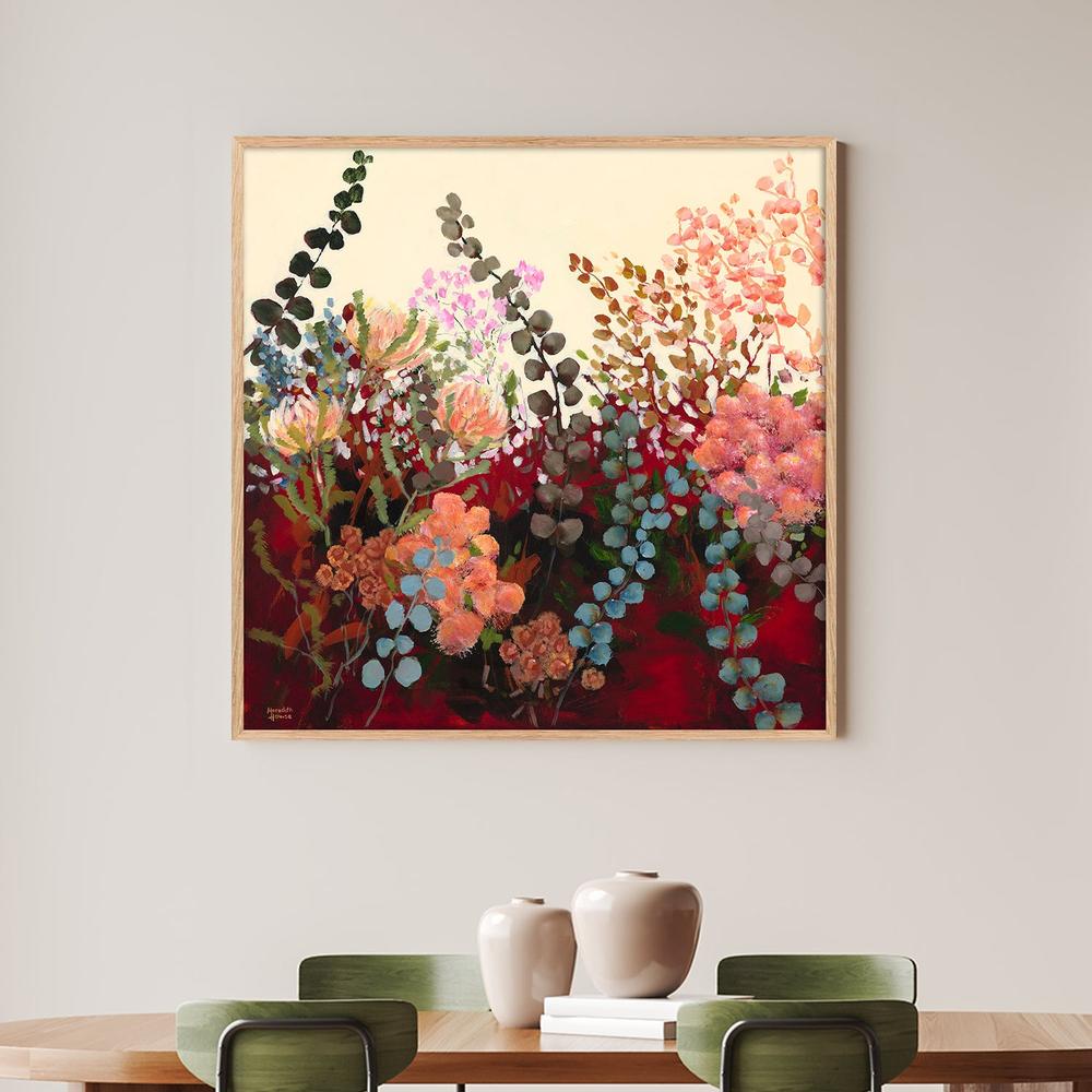 Silver Dollar Eucalyptus Vintage-by-Meredith Howse-wall-art-print-canvas-poster-framed-Gioia