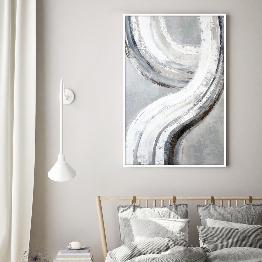 Silver Swish, Style A-by-Nina Blue-wall-art-print-canvas-poster-framed-Gioia
