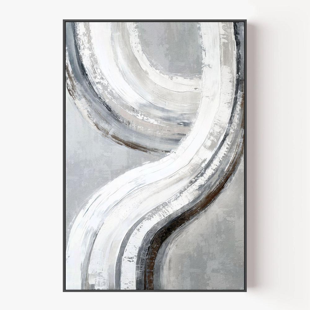 Silver Swish, Style A-by-Nina Blue-wall-art-print-canvas-poster-framed-Gioia