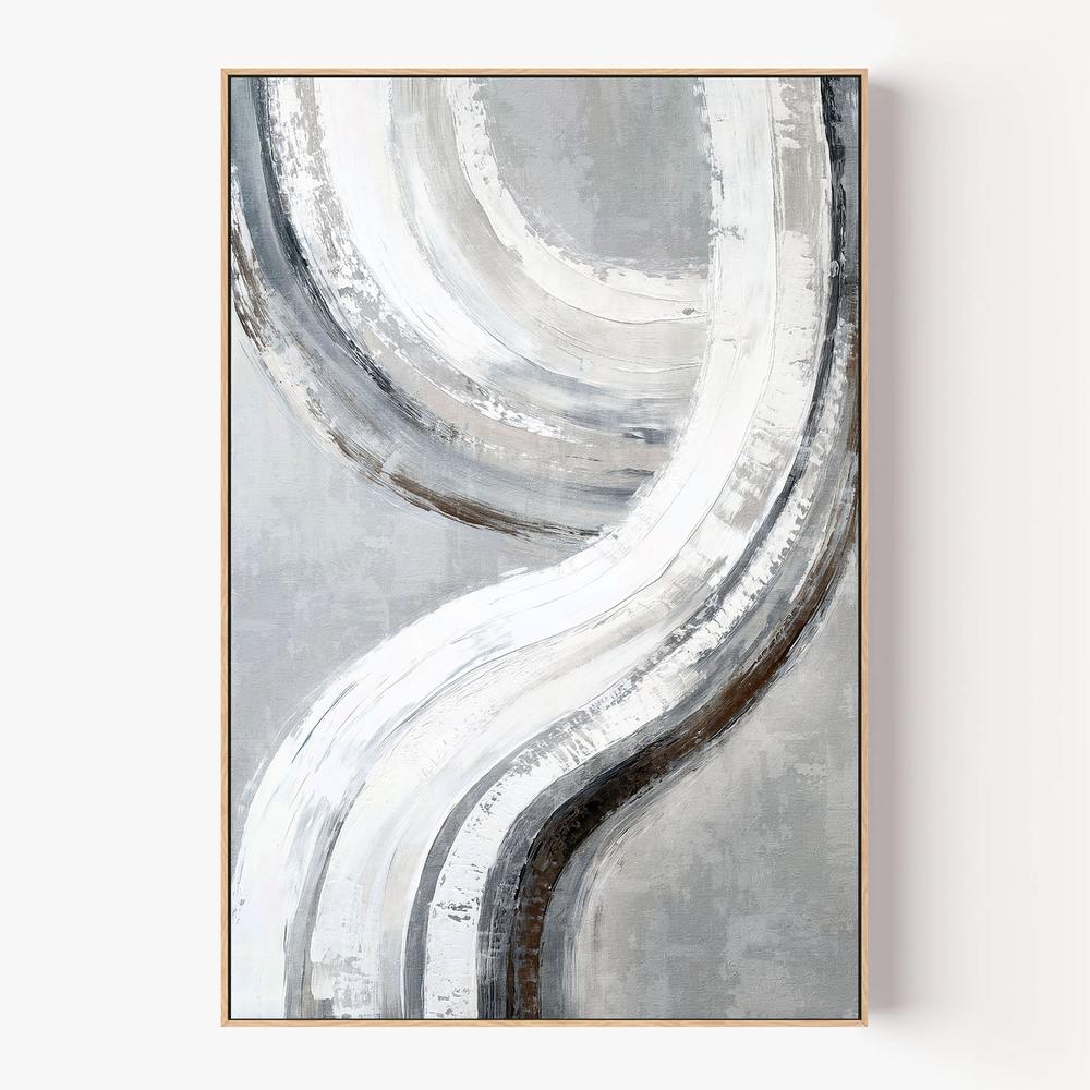 Silver Swish, Style A-by-Nina Blue-wall-art-print-canvas-poster-framed-Gioia